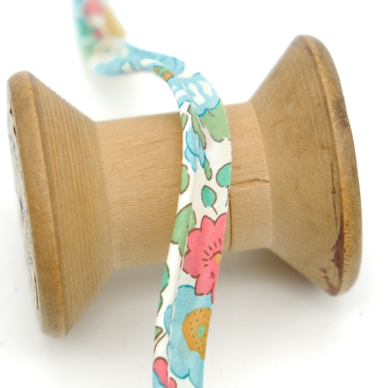 Liberty Fabrics Betsy Aqua Piping - Maison Klem